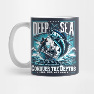 Conquer the Depths - Fishing Mug